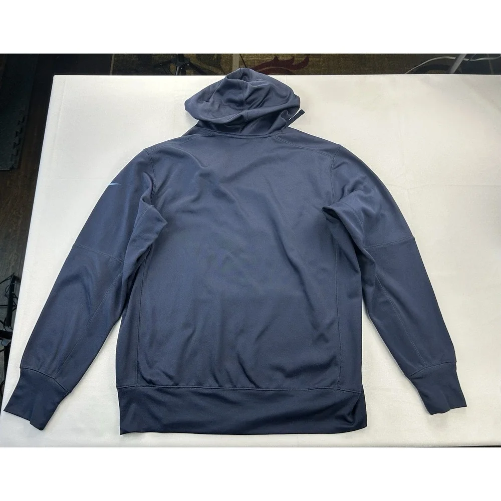 Nike NFL Tennessee Titans Therma Pullover Hoodie Navy Men's Medium Dri-FIT